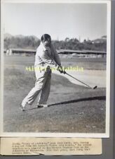 Jack Oakie playing golf Riviera Country Club Los Angeles rare 1937 candid photo picture
