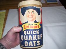 Vintage Quick Quaker Oats Oatmeal Canister Box picture