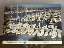 Dana Point Harbor/ Marina CA-California, Docked Boats Vintage Postcard picture