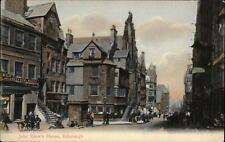 Scotland UK Edinburgh John Knox's House street view c1910 unused postcard picture