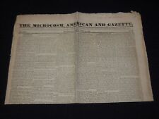 1833 APRIL 27 THE MICROCOSM AMERICAN & GAZETTE NEWSPAPER - PROVIDENCE - NP 3878U picture