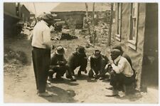RPPC Black Americans Shooting Dice? Browns Station NY Ashokan Reservoir picture