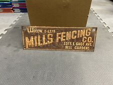 Signs Advertising Fence Gas Oil Metal Antique Original Vintage Man Cave picture