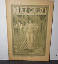 MAXFIELD PARRISH  Front Cover (Complete) Ladies' Home Journal July 1896 Updated picture