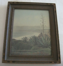Antique SOUTHERN CALIFORNIA COAST Hand-Tinted Photograph by Fredrick W. Martin picture
