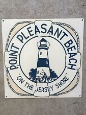 Point Pt Pleasant Beach New Jersey NJ Shore Vintage Lighthouse Sign Home Decor picture