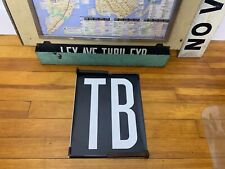 NY NYC BUS ROLL SIGN SECTION TB MYLAR 16