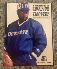 Emmitt Smith Print Ad Starter Vintage 1995 Magazine Cowboys NFL picture