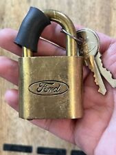 Vintage Old Ford Padlock With Key Lock picture