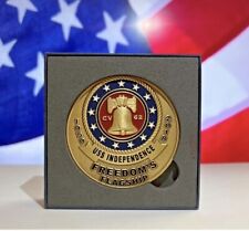 USS Independence CV-62 Challenge Coin ~ MADE OF RECYCLED USS INDEPENDENCE BRASS picture