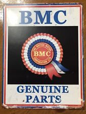 Tin Sign Vintage BMC The British Motor Company Genuine Parts picture