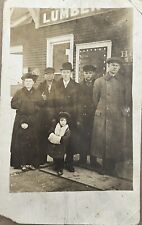 RPPC St Peter Minnesota Lumber Store Family Antique Real Photo Postcard c1910 picture