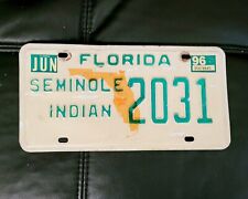REAL FLORIDA SEMINOLE INDIAN TRIBE LICENSE PLATE AUTO NUMBER CAR CHIEF TAG 2031 picture