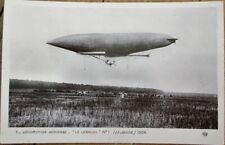 French Aviation 1910 Realphoto Postcard: Airship/Dirigible/Blimp, Lebaudy/Jaune picture