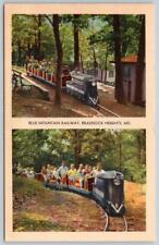 BRADDOCK HEIGHTS MARYLAND MD BLUE MOUNTAIN RAILWAY VINTAGE LINEN POSTCARD picture