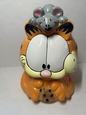 Garfield with Squeak the Mouse Cookie Jar by Paws Vintage Rare picture