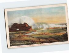 Postcard Upper Geyser Basin From Castle Geyser, Yellowstone Park, Wyoming picture