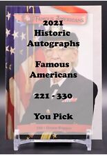 2021 Famous Americans 221 - 330 Red SSP - You Pick picture