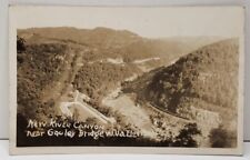 New River Canyon Near Gauley Bridge W Va. RPPC  Postcard C19 picture