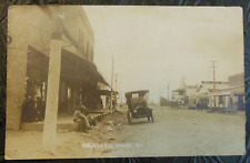 Mc Allen Main St Texas-Ol Car Mc Allen Grain-Antique Vintage Real Photo Postcard picture