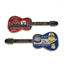 Nashville TN CBP Officer Challenge Coin Customs Border Protection CBPO Guitar picture