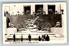 RPPC New York City NY, Fountain Front RCA, c1941 Vintage Postcard picture
