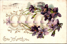 Postcard   Easter Joy Attend You Vintage Greeting Card   [de] picture