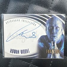 ROWAN WOODS FARSCAPE AUTOGRAPH Chase AUTO CARD as Male Zhaan A27 picture