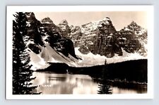 Postcard RPPC Alberta Moraine Lake Canada Landscape 1940s Unposted picture