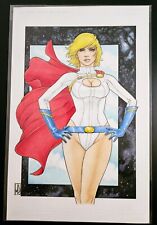 Power Girl by Michael DiPascale - Original Comic Artwork 11 X 17 Full Color picture