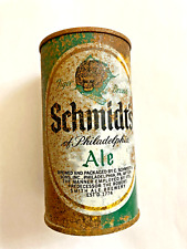 Schmidt’s Tiger Brand Ale Flat Top Beer Can Bottom Opened Empty picture