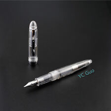Jinhao 992 Clear Transparent Demonstrator Fountain Pen Screw Cap Fine Nib picture