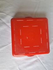 Vintage Large Red And White Square Maid Of Honor Ovenware Baking Dish 10