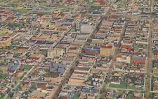 Air View Of Albuquerque New Mexico Vintage Linen Postcard picture
