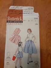 VTG Butterick #7293 Size 8, Breast 26, Girl's Blouse, Full Skirt, and Shorts picture