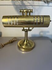 Vintage Heavy Brass Bankers Desktop Lamp Adjustable picture