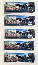 Lot of 5 Frost Cutlery Eagle Eye Folding/Locking Knives 15-109B NEW picture