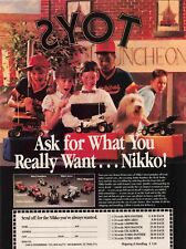 Nikko Christmas Toys Turbo Aero  Excaliber Rc Car Kids 80'S Vtg Print Ad 8X11 picture