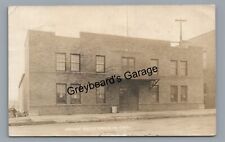 RPPC Armory Building EAGLE GROVE IA Iowa Vintage Real Photo Postcard picture