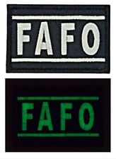 FAFO F**k  Around and Find Out MORALE PATCH |GLOW DARK Hook Backing 3