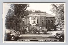 Postcard RPPC Carnegie Library Chippewa Falls Wisconsin picture
