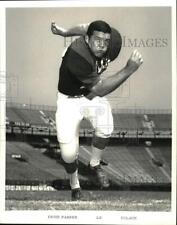 1967 Press Photo Tulane University football linebacker Ernie Parker on the field picture
