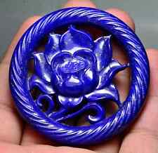 180 Carat AAA Color Fine Quality Carved / Carving Lapis Lazuli Flower picture