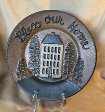 Ragon House Bless Our Home Decorative Plate Terracotta picture