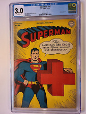 SUPERMAN # 34 DC 1945 CGC 3.0 LUTHOR APPEARANCE WHITE PAGES picture