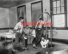 Old Time Firemen Going Down Pole 8x10 Photo  picture