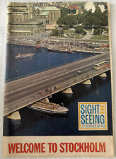 Sight Seeing Stockholm Vintage Booklet Brochure Pamphlet picture