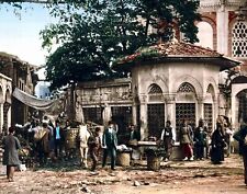1891 CONSTANTINOPLE Turkey Street Scene PHOTO  (187-u) picture