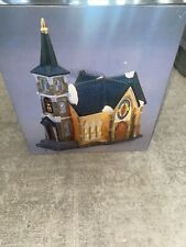 Galleria, Inc Hand Painted Fine Porcelain Collectable Church Lighted Christmas picture
