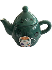 Ganz Bella Casa Teapot - Cup of Tea Design No Chips or Cracks picture